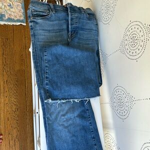 Mother Tomcat Roller wide leg jeans